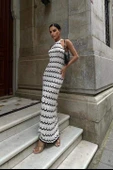 Melina Ajurlu Halter Yaka Elbise 2774 - 1