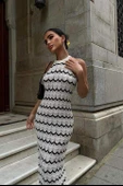 Melina Ajurlu Halter Yaka Elbise 2774 - 7