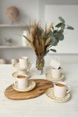 Keramika Worn Gold Nordic Kahve Takımı 12 Parça 6 Kişilik 22968-23057 - 3