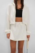 Beli Lastikli Fermuarlı Sweatshirt - 4