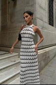 Melina Ajurlu Halter Yaka Elbise 2774 - 6