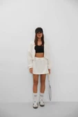 Beli Lastikli Fermuarlı Sweatshirt - 2