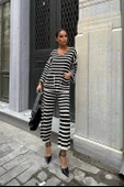 Candy Çizgili Straight Fit Pantolon Takım 9705-015 - 7