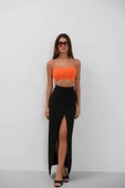 İnce Askılı Crop Top - 1