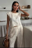Shalina Süzüne Nakışlı Crop Takım 9796-08 - 3