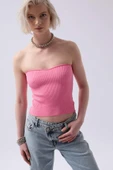 Straplez Dokulu Crop - 4