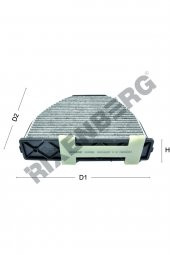 MERCEDES-BENZ C W204 C180- C200- C200CDI- C220CDI- C250CDI (2008>) POLEN FİLTRESİ - 1