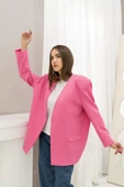 Pembe Eteği Lastikli Ceket - 3