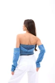 7358 KOT BLUZ-MAVİ - 5