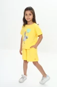 Toontoy Kız Çocuk Ördek Baskılı Şortlu Takım - 3