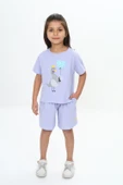 Toontoy Kız Çocuk Ördek Baskılı Şortlu Takım - 9