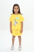 Toontoy Kız Çocuk Ördek Baskılı Şortlu Takım - 2