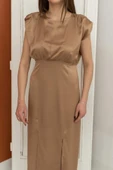 Vizon Eteği Yırtmaçlı Helen Elbise - 3