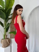 Ners Taş Detaylı Elbise - 5