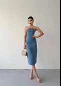 Izer Straplez Elbise - 8