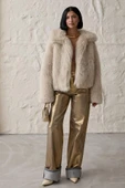 Gold Altın Varaklı Jeans Pantolon - 1