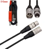 HOSA HXX-015 Pro XLR (F) - XLR (M) Balanslı kablo 5 mt. REAN Konnektör thumbnail 1