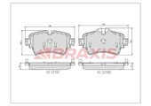 Braxis Aa0734 Fren Balatası Ön Bmw F45 F46 14-mini F55 F56 F57 13- 34106863293 - 1