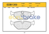 EUROBRAKE EDB1369 Arka Balata Bmw E46 320İ-323İ-328İ Gdb1344-Fdb1301-Lp1423 - 1