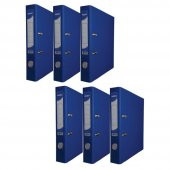Büro Klasör Mavi Dar Noki Mavi Büro Klasörü Halkalı 6 Adet - 1