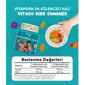 Vitago Kids Gummies Bitkisel Omega-3 İçeren Çiğnenebilir Form Takviye Edici Gıda - 3