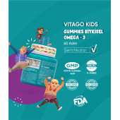 Vitago Kids Gummies Bitkisel Omega-3 İçeren Çiğnenebilir Form Takviye Edici Gıda - 4