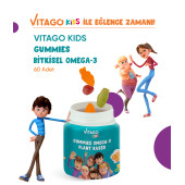 Vitago Kids Gummies Bitkisel Omega-3 İçeren Çiğnenebilir Form Takviye Edici Gıda - 5