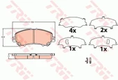 Trw Gdb3622 Ön Fren Balatası Nissan Qashqai J11 Kasa 2013-xtrail 2014- Renault Kadjar 2015- D10604ba0a - 1