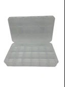 Organizer Plastik Kutu Box 18 Sabit Bölmeli 185x295x40mm - 1