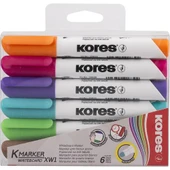 KORES TAHTA KALEMİ YUVARLAK UÇ XW1 6 RENK PAKET - 1