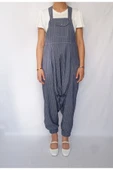 Dirhem İnce kot şalvar tulum/crop body - 1