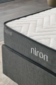 Niron I2 Silver Çift Kişilik Yatak Seti, Full Ortopedik Sert Yatak Kaydırmaz Kumaş Kaplı Metal Baza Ve Başlık - 7