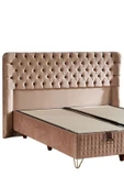 Niron I2 Üst Sınıf Elegance Yatak Seti Çift Kişilik Paket Yaylı Tavşan Tüyü Yumuşak Yatak Lüks Baza ve Başlık - 3