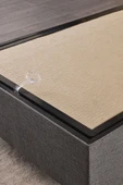 Niron I2 Silver Tek Kişilik Yatak Seti, Full Ortopedik Sert Yatak, Kaydırmaz Kumaş Kaplı Metal Baza Ve Başlık - 5