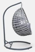 Niron I2 Royal Rattan Tekli Salıncak – Bahçe ve Balkon Salıncağı - Minderli ve yaylı Model - Özel Teslimat - 3