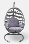 Niron I2 Royal Rattan Tekli Salıncak – Bahçe ve Balkon Salıncağı - Minderli ve yaylı Model - Özel Teslimat - 2