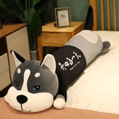 Yıkanabilir Husky Peluş Yastık - Açık Gözler, Her Gün Mutlu - 170cm - 6