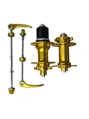 Forte Gt Xbyc 680 Bisiklet Hub Sesli Ön Arka Kaset Göbek Seti 32 Delik 6 Vida Qr Mandal Gold - 1