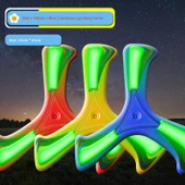 Çocuklar için Yumuşak Işıklı Boomerang - 3'lü Paket Kırmızı + Sarı + Mavi - 1