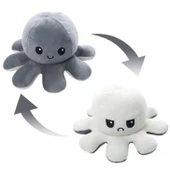 Ters Çevirilebilir Ahtapot Peluş Oyuncak - Sarıdan Turuncuya - 20cm - 10