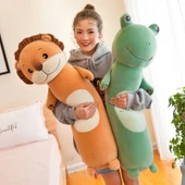 Orman Hayvanı Uzun Yastık Peluş Oyuncak - Kurbağa - 110cm - 8