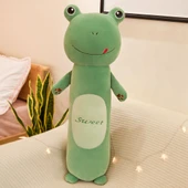 Orman Hayvanı Uzun Yastık Peluş Oyuncak - Kurbağa - 90cm - 1