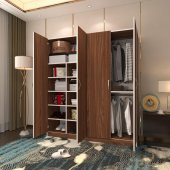 Kenzlife gardırop 4 kapılı kaktüs 180*160*52 cvz XLARGE kapaklı gardolap dolap thumbnail 1