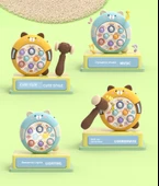 Çocuklar için Whac-A-Mole Oyun Makinesi - Sarı Köpek (1 Çekiç) - 10