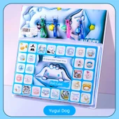 Kız Çocuk Oyuncakları - Yükseltilmiş 40 Delik Tarçın Mavi (Tam Yumuşak Yapıştırıcı) + Büyük Kolye - 1