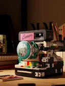 Retro Kamera Yapı Blokları Seti - Pembe Taşınabilir SLR Kamera - 6