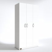 Kenzlife gardırop 3 kapılı ballıbaba 180*120*52 byz XLARGE kapaklı gardolap dolap - 3