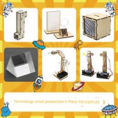 DIY El Yapımı STEM Teknoloji Bilim Deney Seti - Teknoloji Küçük Üretim 6 Parça Set (Optik) - 1