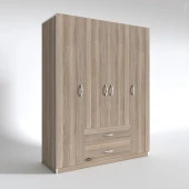 Kenzlife gardırop 4 kapılı 2 çekmeceli deligül 180*160*52 crd XLARGE kapaklı gardolap dolap thumbnail 3