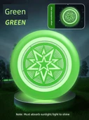 Işıklı Çocuk Güvenlik Yumuşak Frisbee - Işıklı Yeşil - 20cm - 1